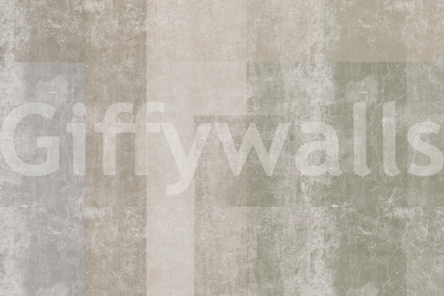 Pale sage meets warm taupe in the concrete panels wall mural GD10863