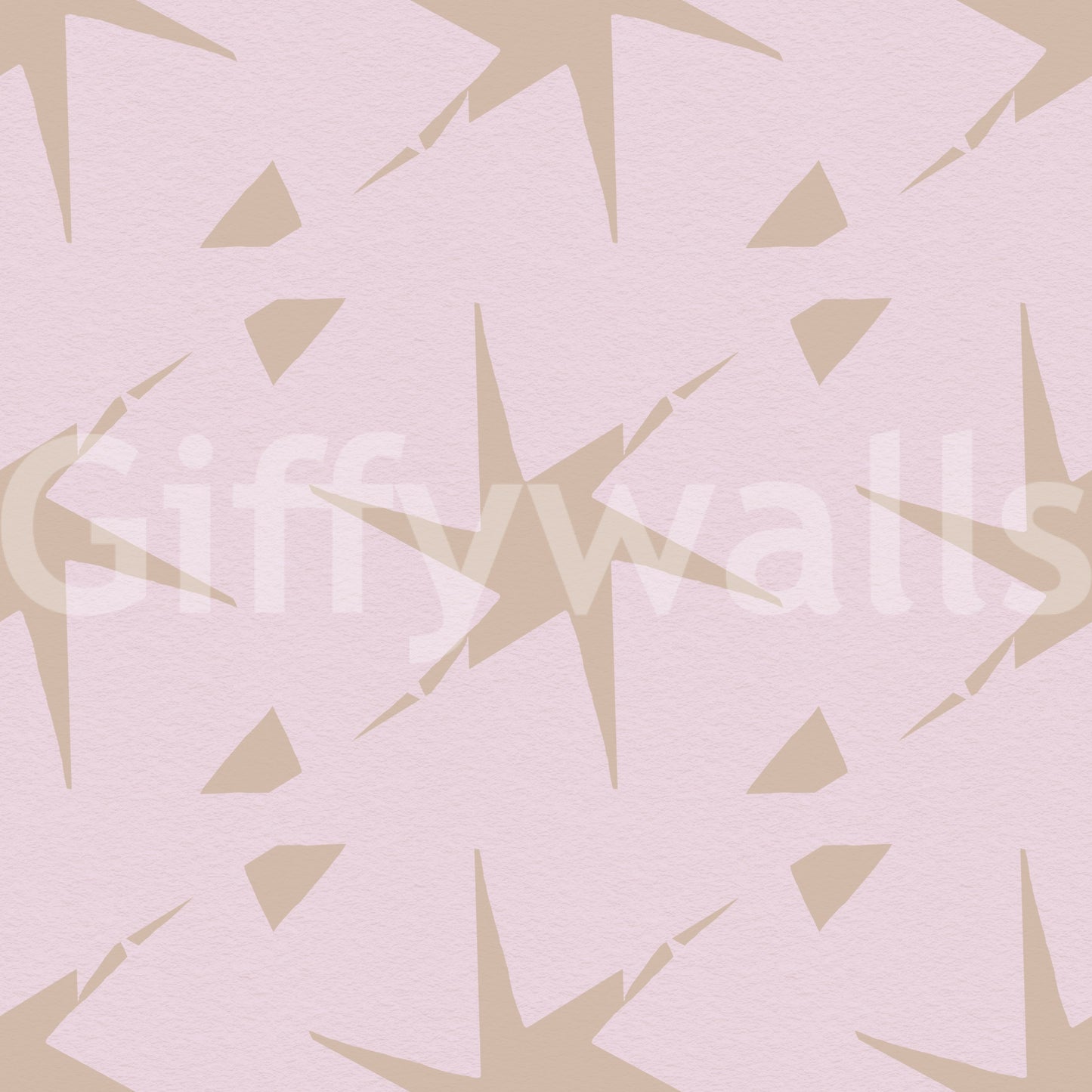 Retro Starburst Pale Pink Geometric Wallpaper