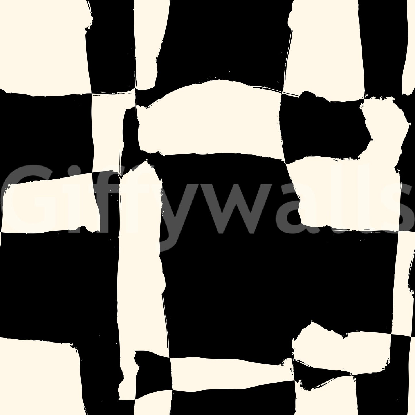 Hand-Drawn Monochrome Blocks Wallpaper