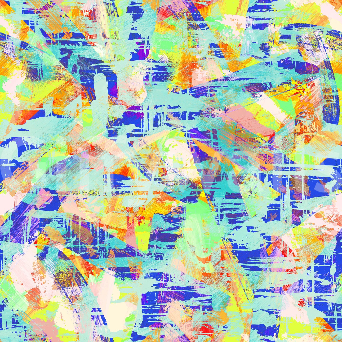 Vibrant Abstract Brushstroke Energy Wallpaper