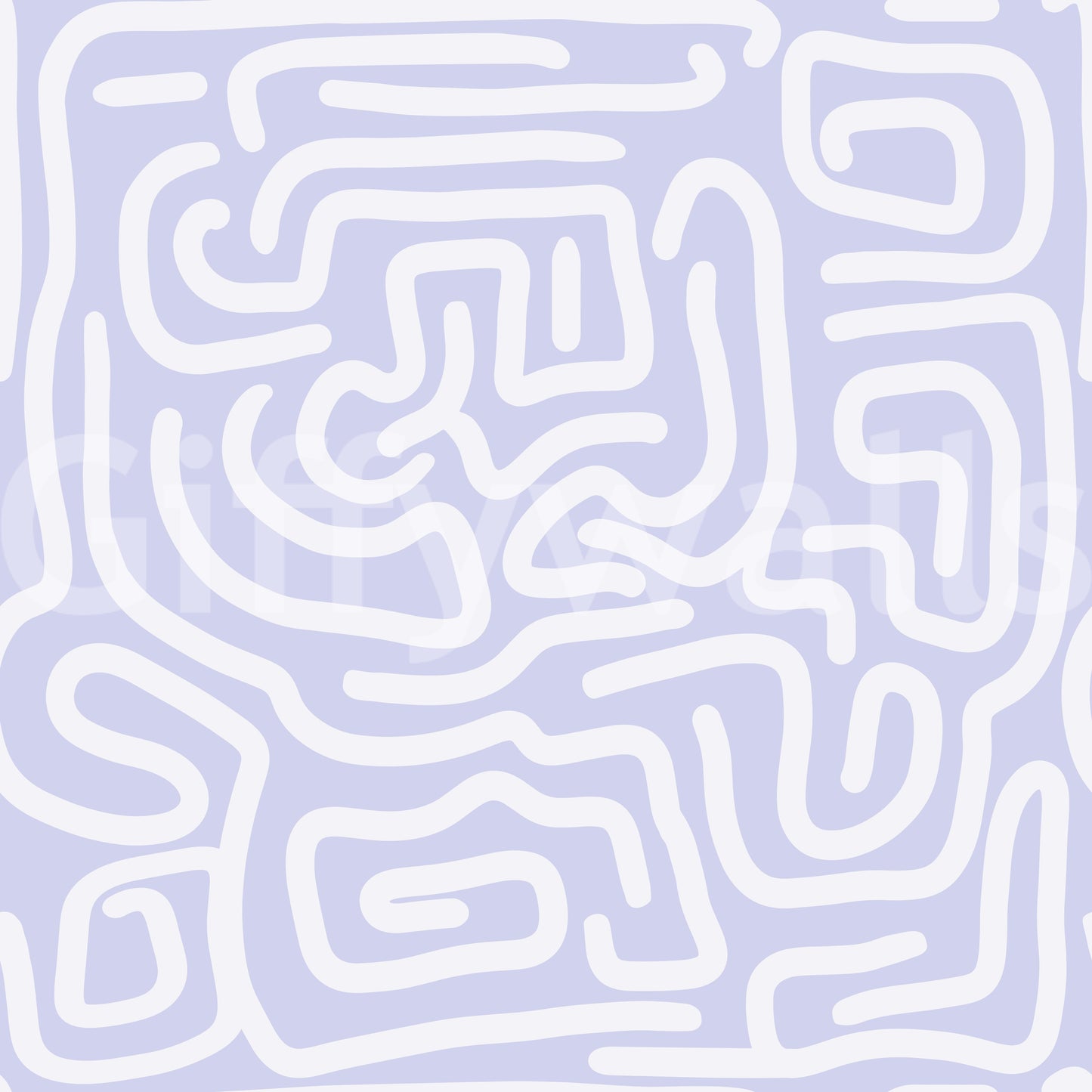 Minimalist Violet Maze Pattern Wallpaper