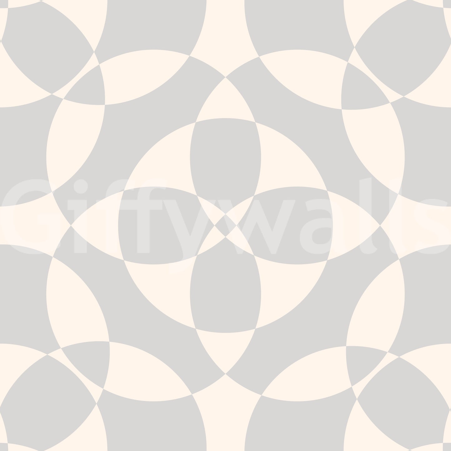 Minimalist Soft Geometric Circles Wallpaper