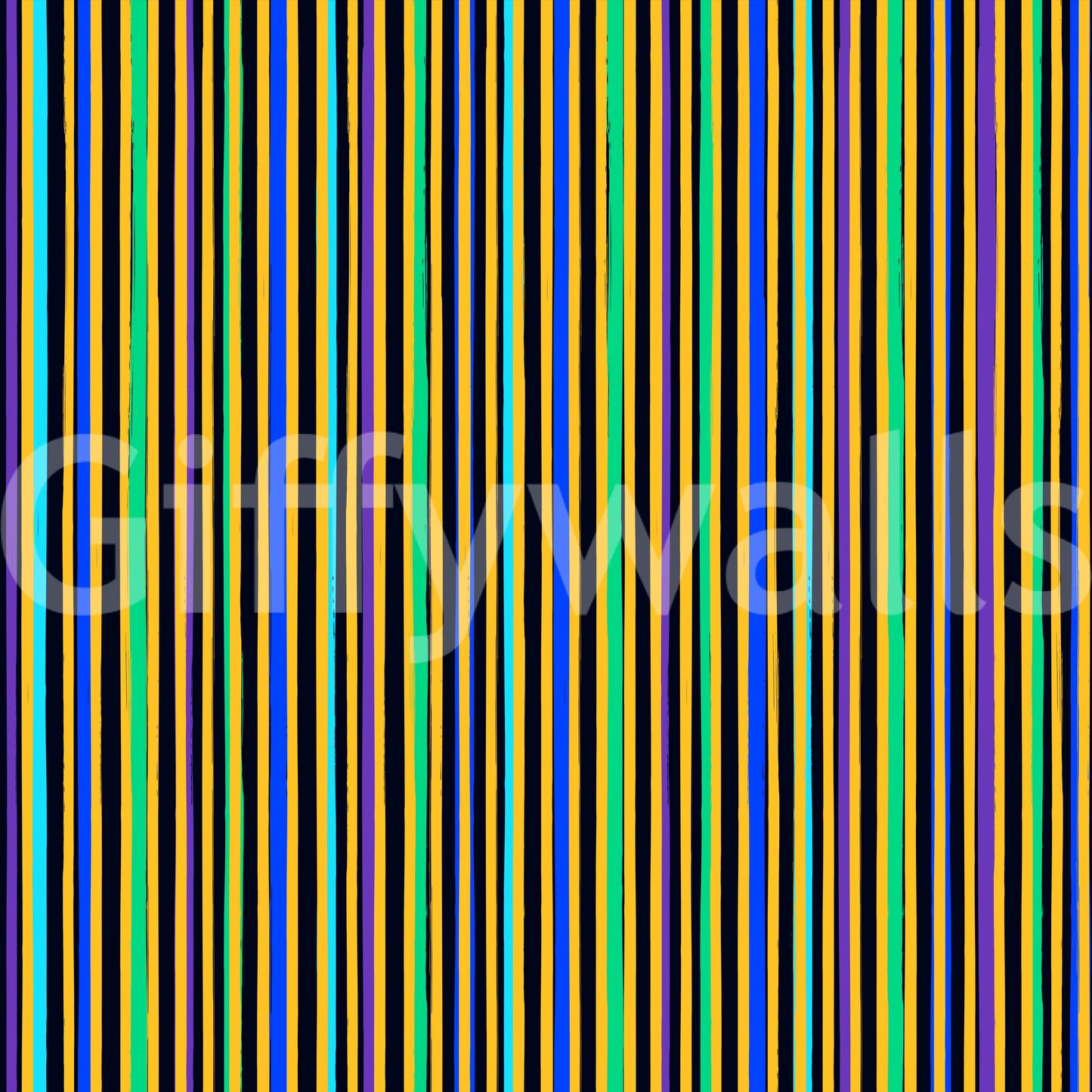 Vibrant Multicolored Vertical Stripe Wallpaper