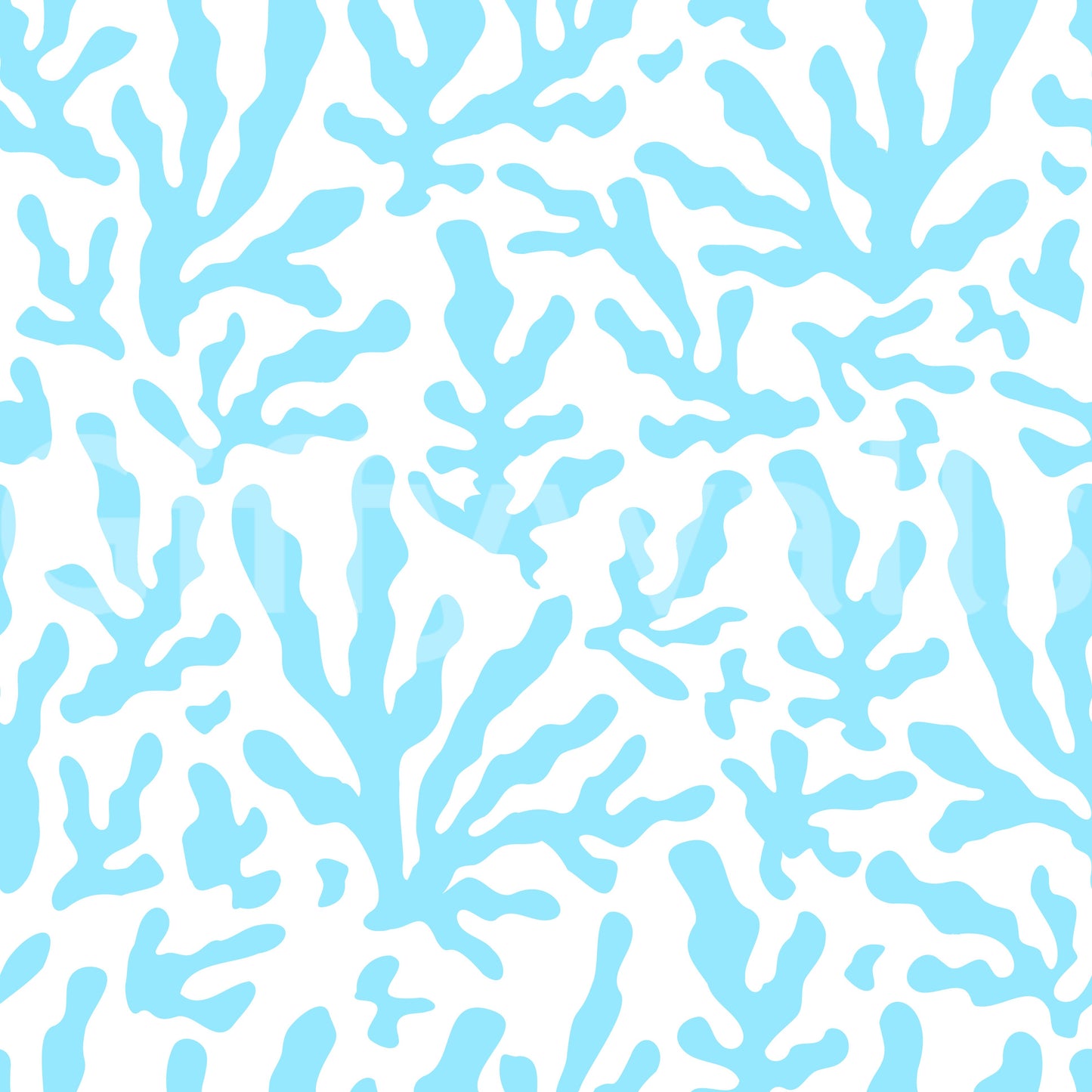 Abstract Ocean Coral Blue Wallpaper