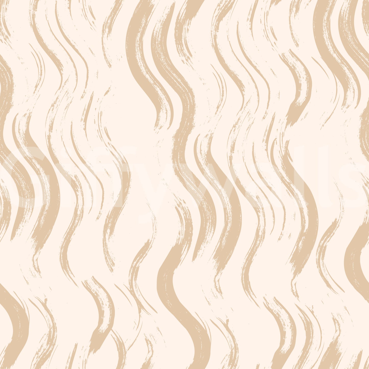 Cream Wavy Brushstroke Strokes Wallpaper