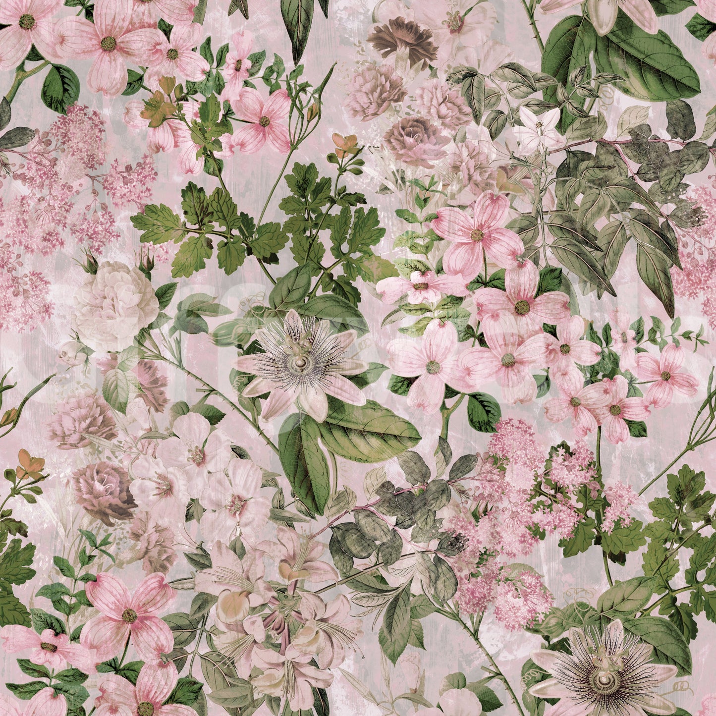 Rustic Meadow Blooms Wallpaper