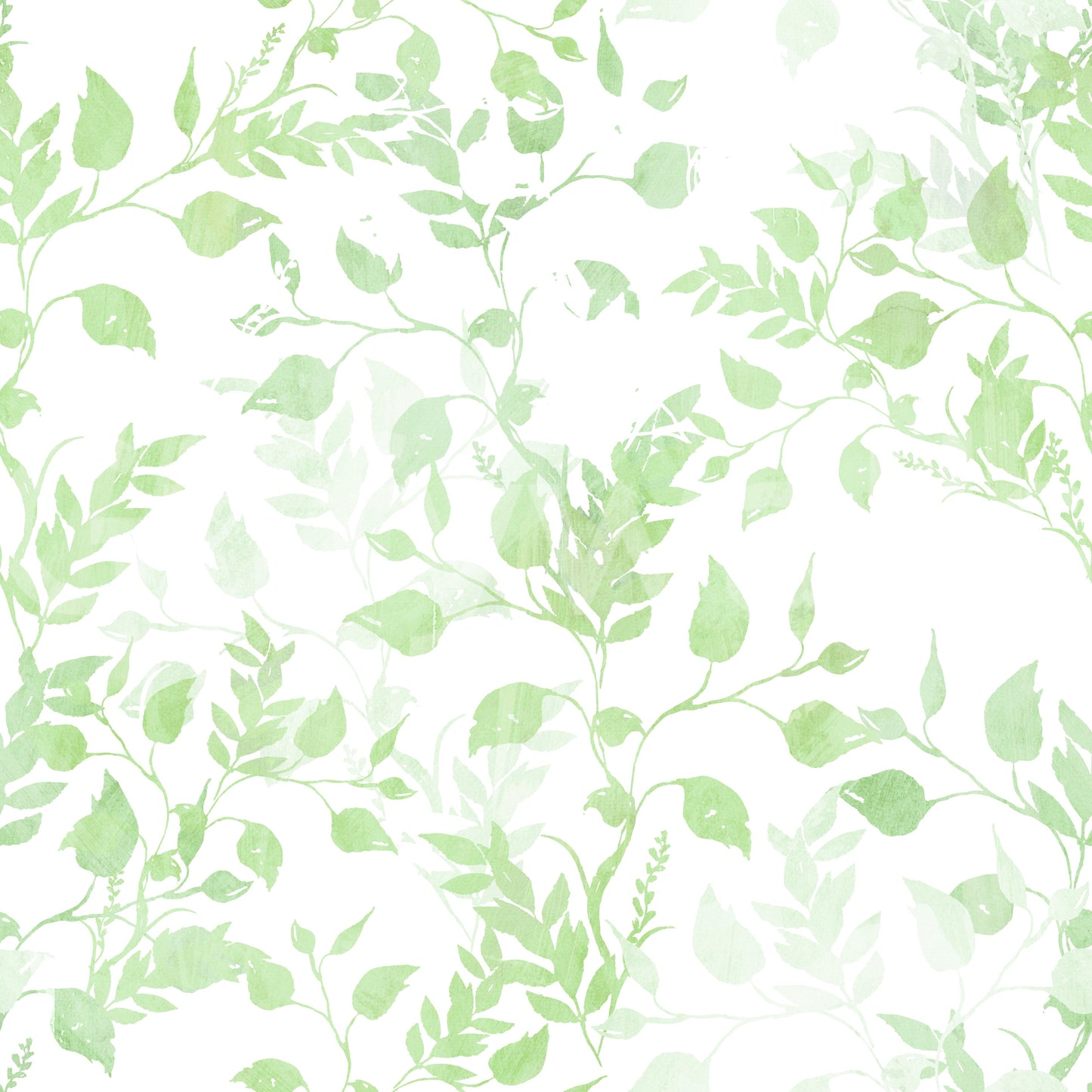 Ethereal Sage Leaf Trails Wallpaper