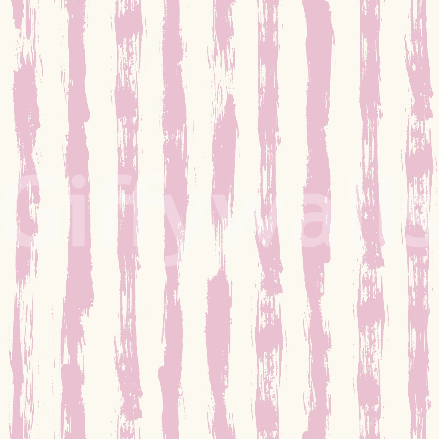 Soft Blush Hand-Painted Vertical Stripes Wallpaper