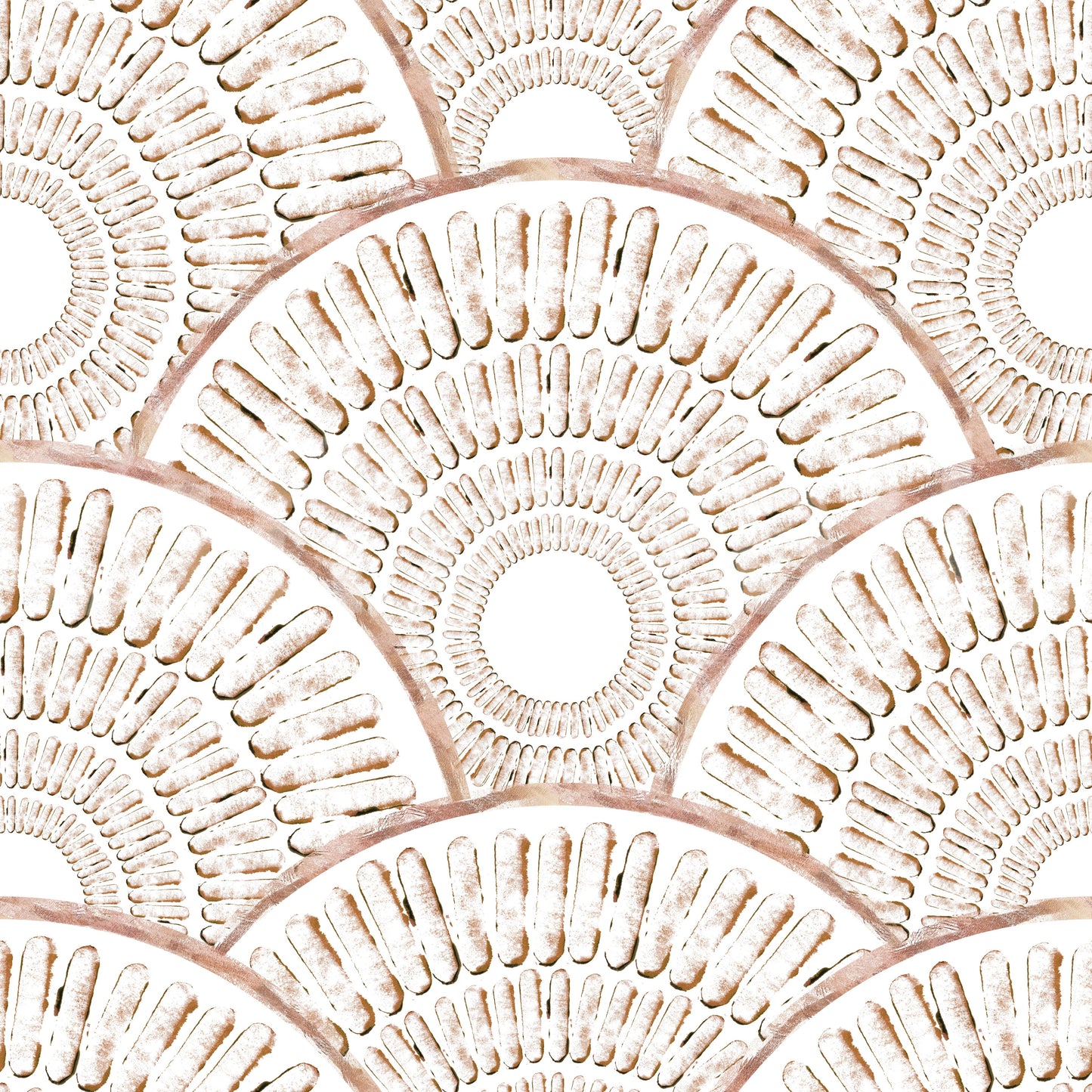 Art Deco Fan Radiating Arcs Wallpaper