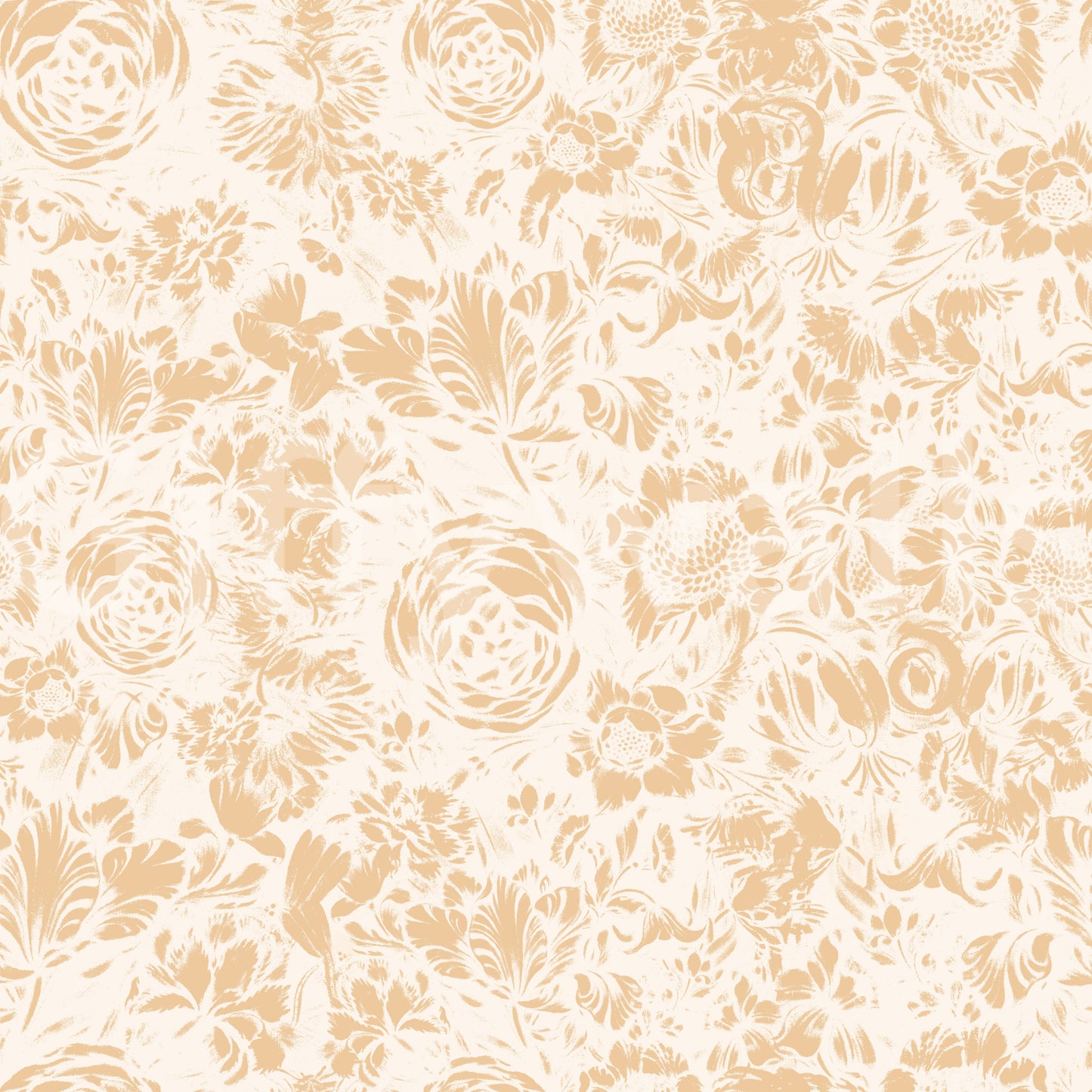 Soft Neutral Botanical Illustration Wallpaper