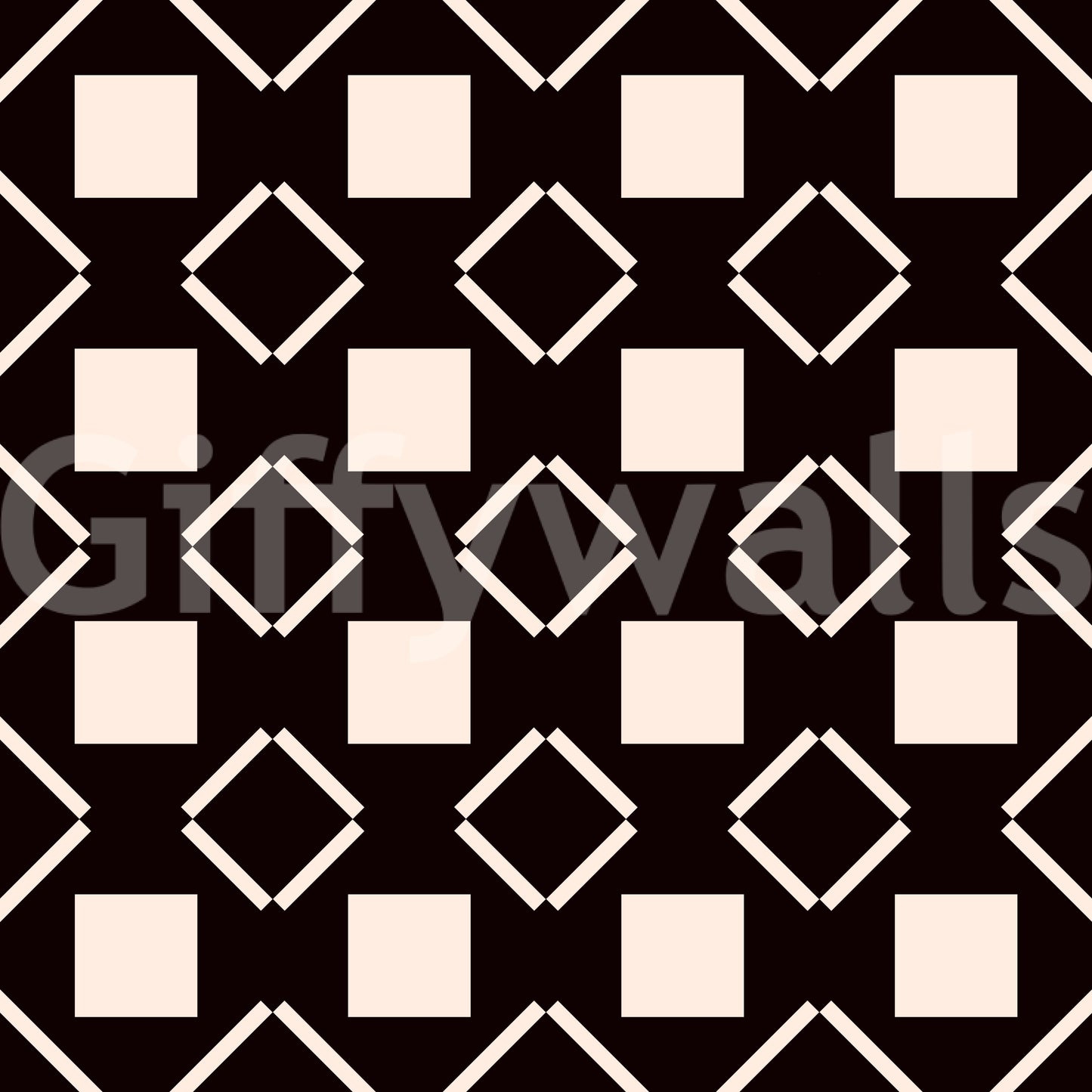 Minimalist Monochrome Geometric Grid Wallpaper