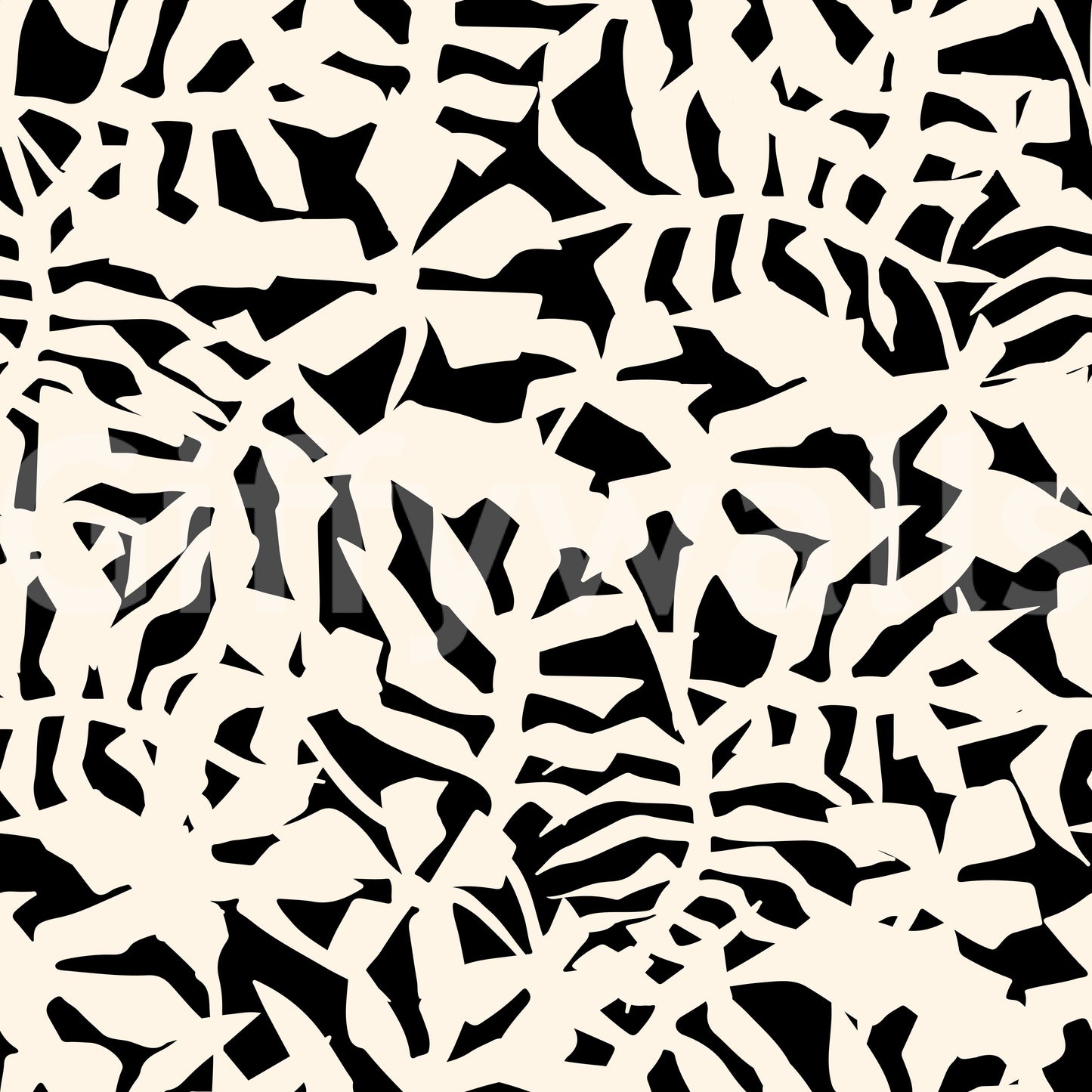 Graphic Botanical Silhouette Wallpaper