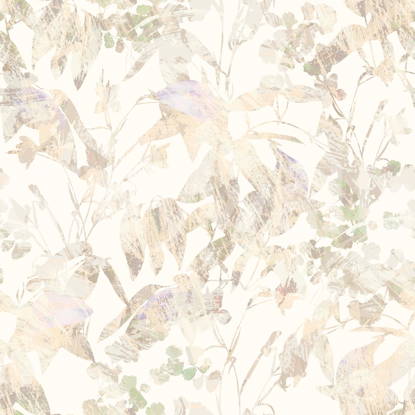 Muted Sage Garden Leaves Wallpaper