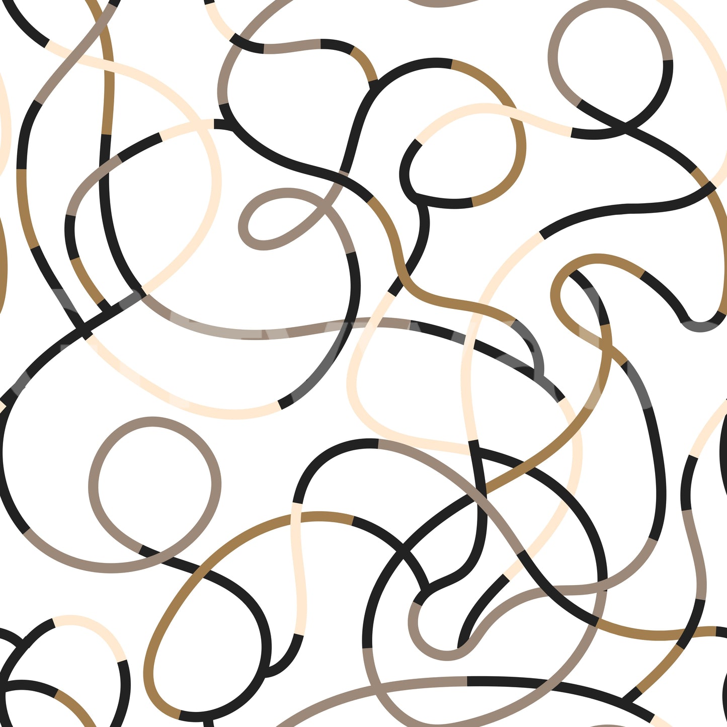 Abstract Organic Line Grid Wallpaper