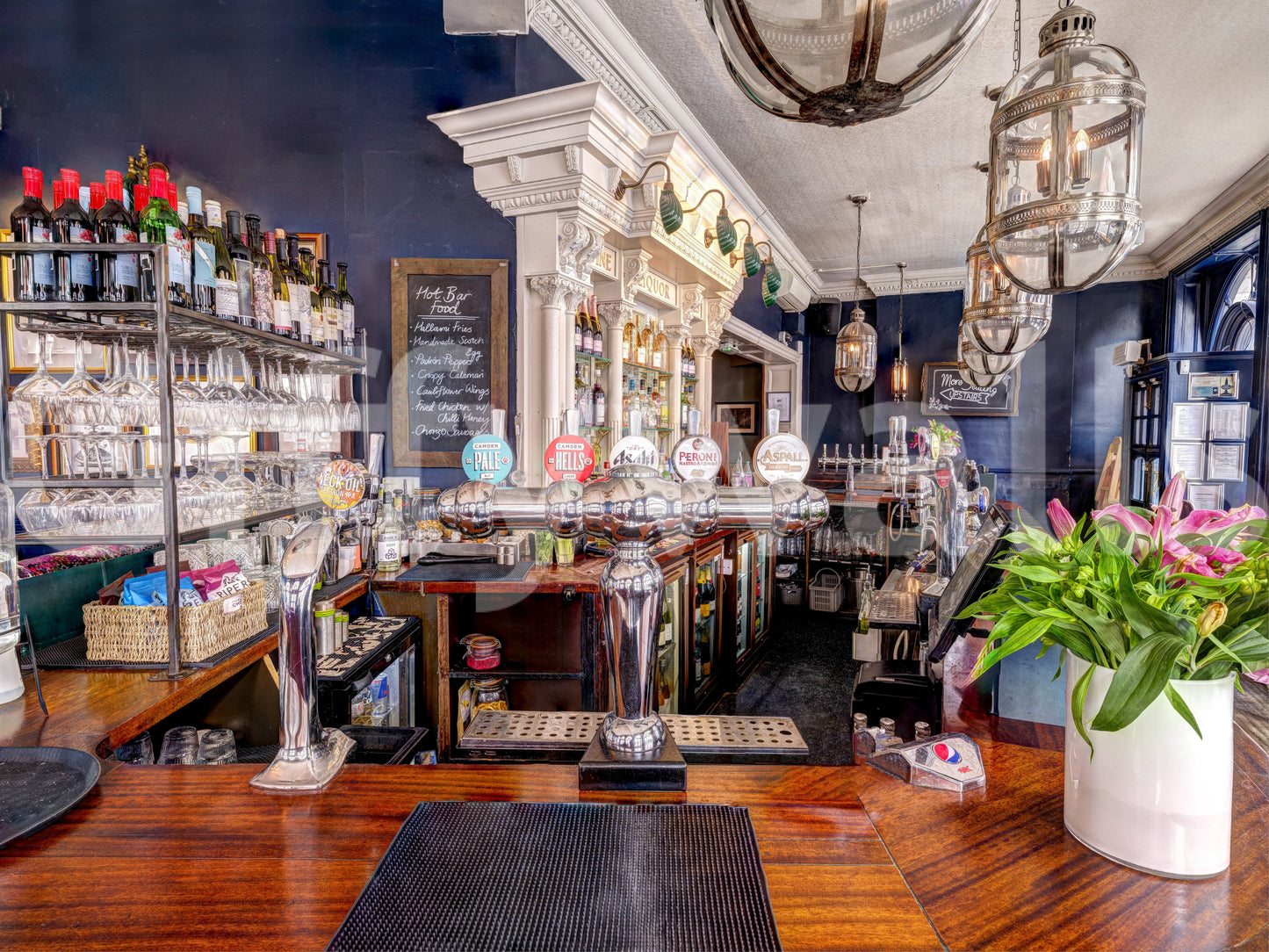 Artisanal Mahogany Home Bar Haven Wall Mural