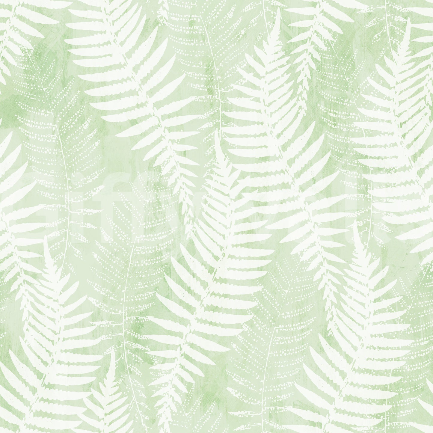 Ethereal Sage Fern Fronds Wallpaper