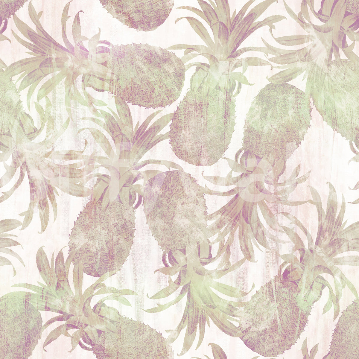 Vintage-tropical wash gives the Sun-Drenched Fruit Motif wallpaper a retro feel GD12348