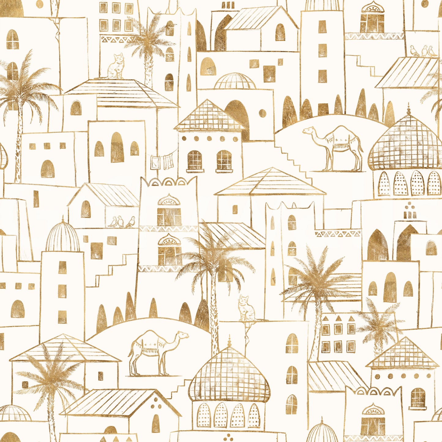 Desert Dreams Sketch Wallpaper