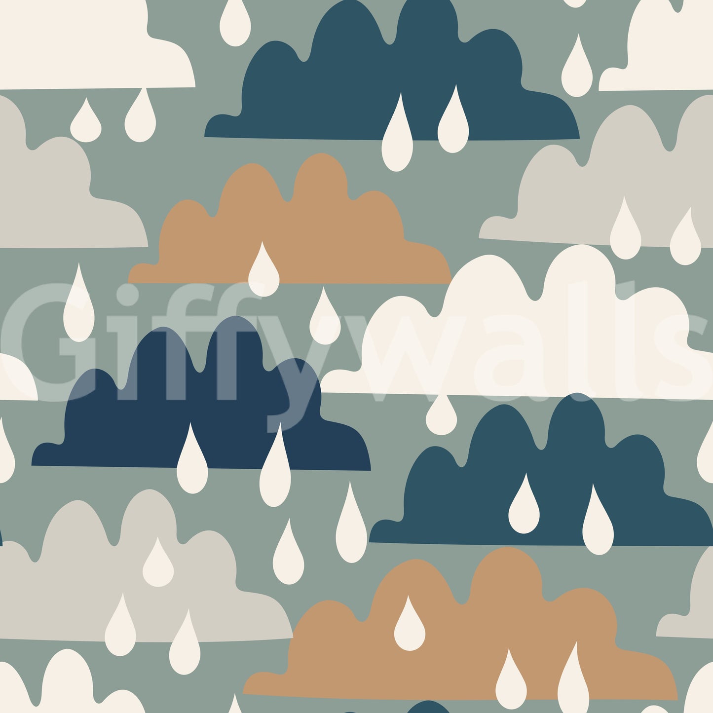 Abstract Rainy Day Clouds Wallpaper