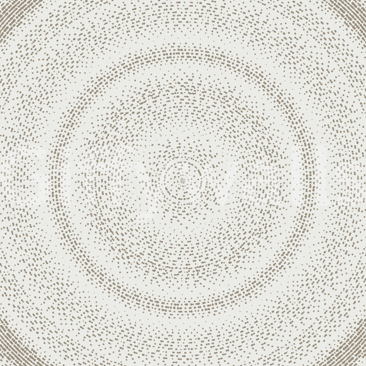 Close-up of the minimalist dot ripple concentric circle mural design GD12474
