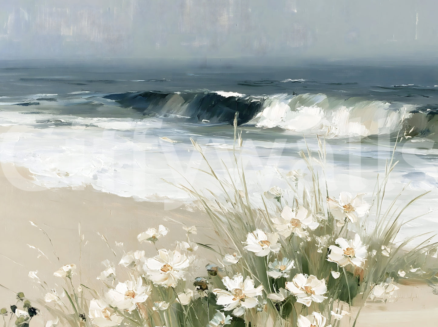 Coastal Meadow Breeze Wall Mural