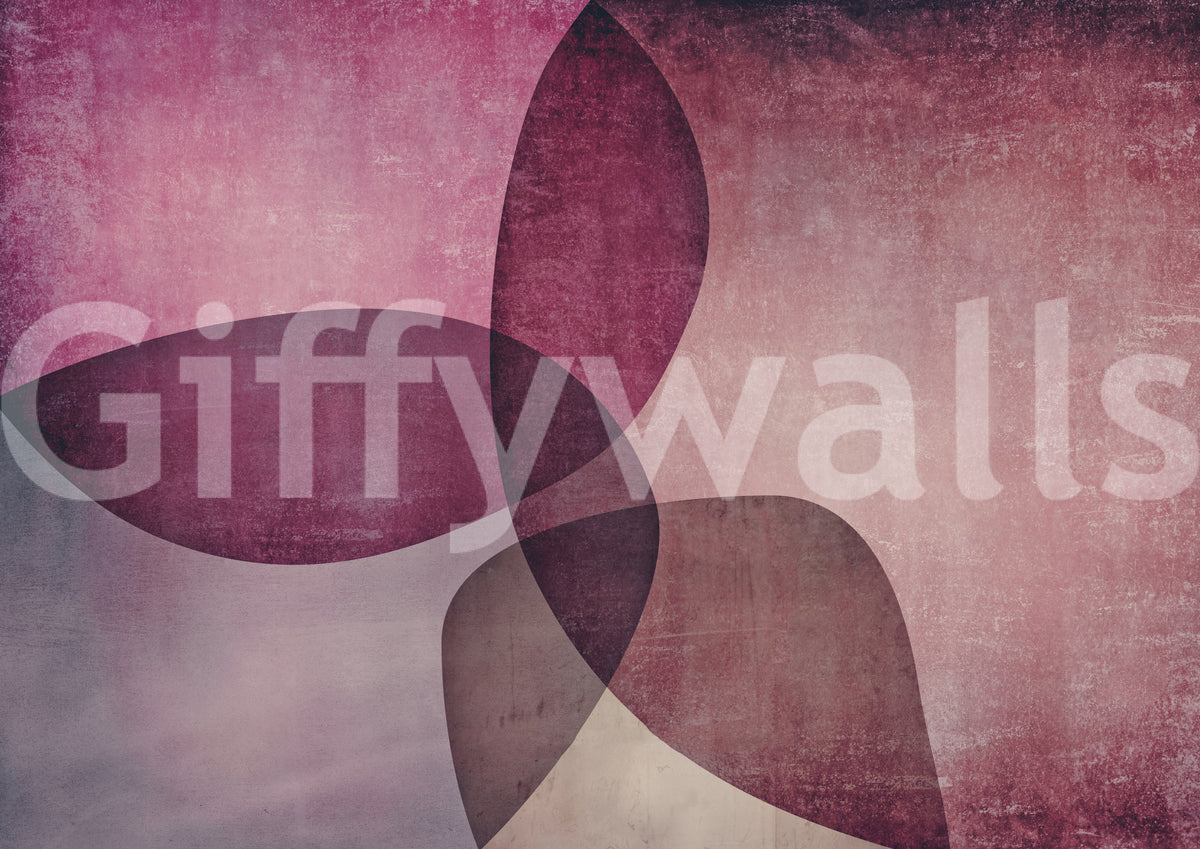 Organic Shapes Warm Tones Wall Mural