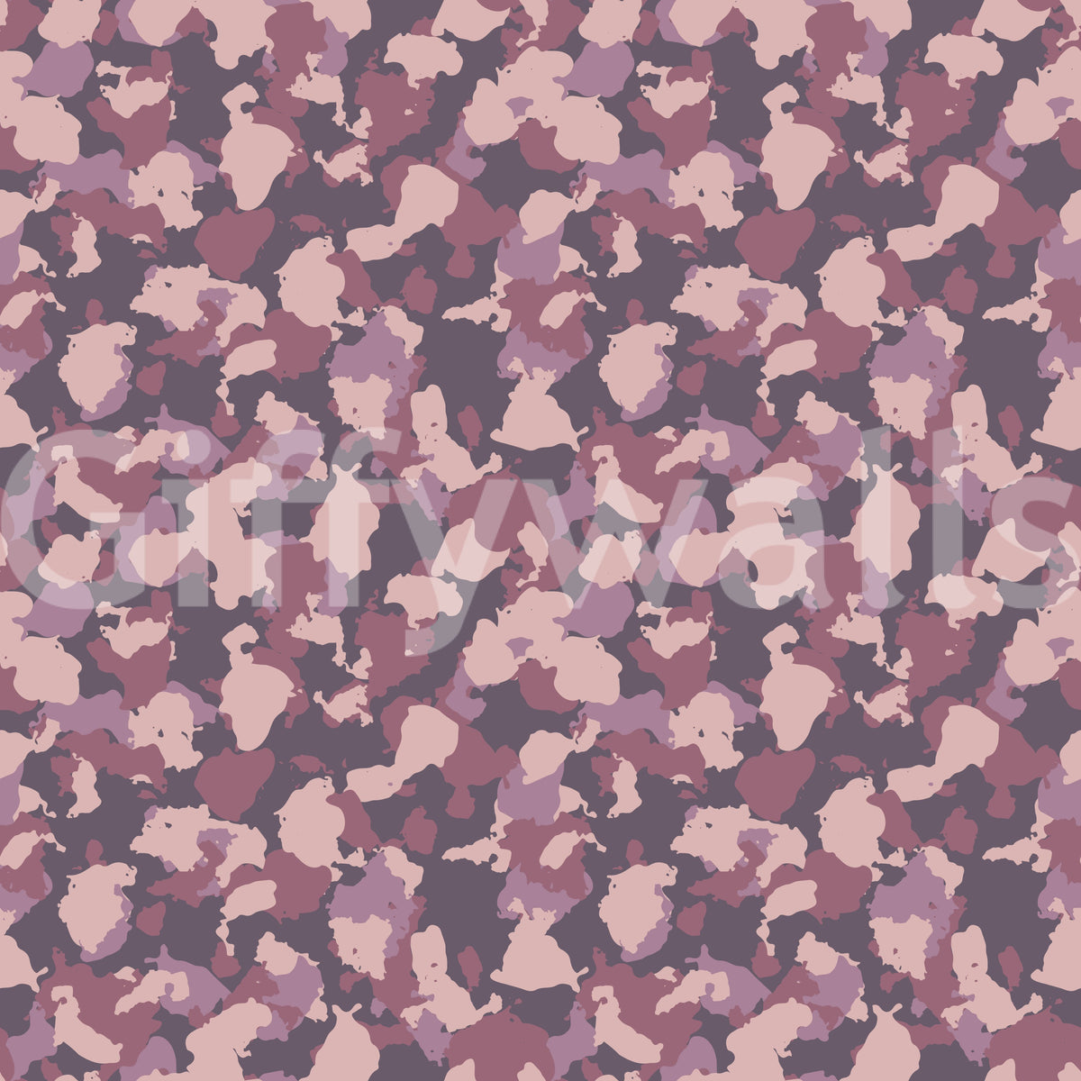 Muted Blush Camouflage Pattern Wallpaper