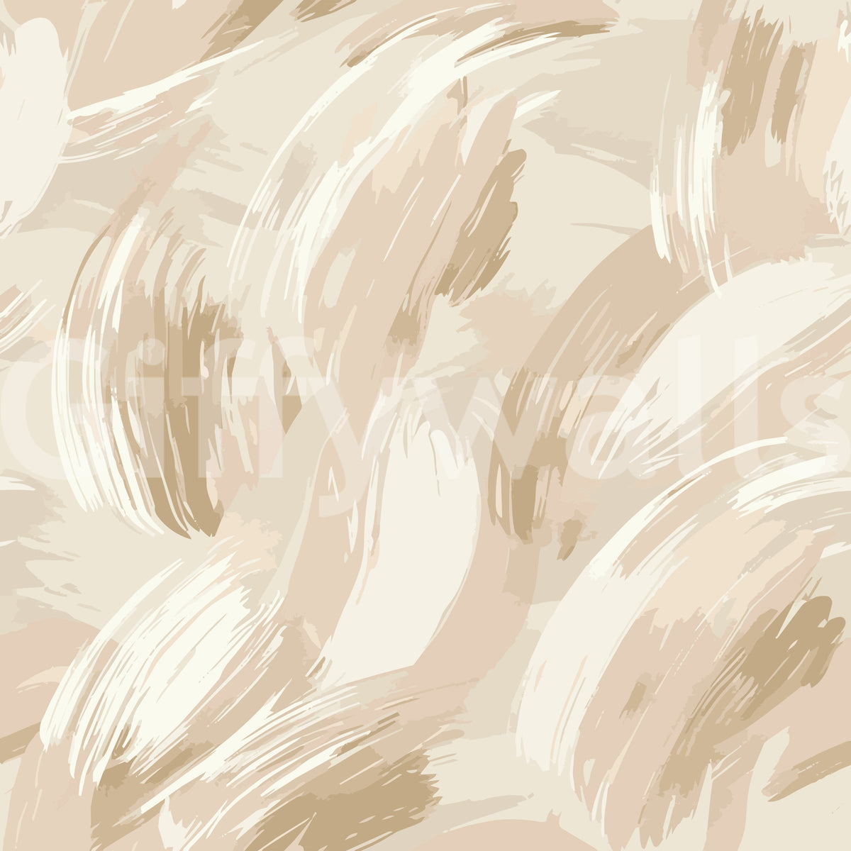 Neutral Brushstroke Sweep Wallpaper