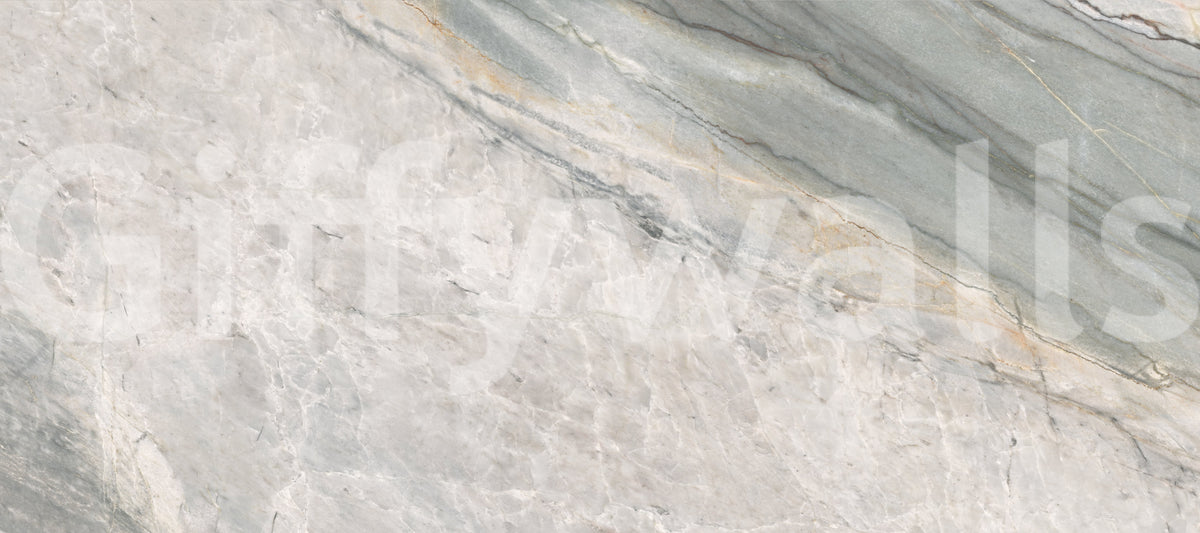 Cool Grey Marble Vein Surface Wall Mural