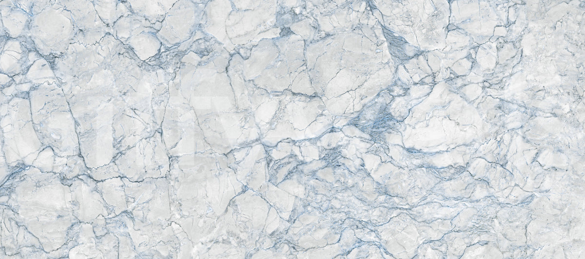 Azure Marble Vein Surface Wall Mural