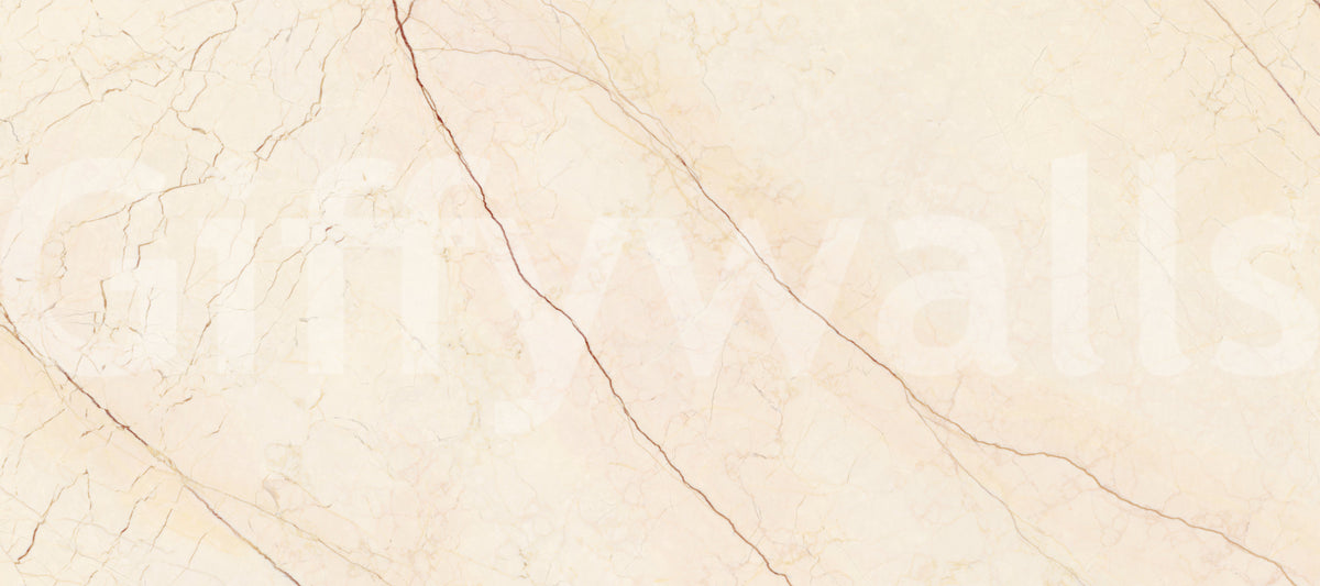 Cream Stone Veined Marble Wall Mural