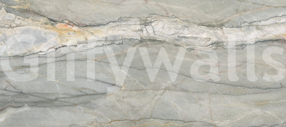 Serene Grey Marble Vein Wall Mural