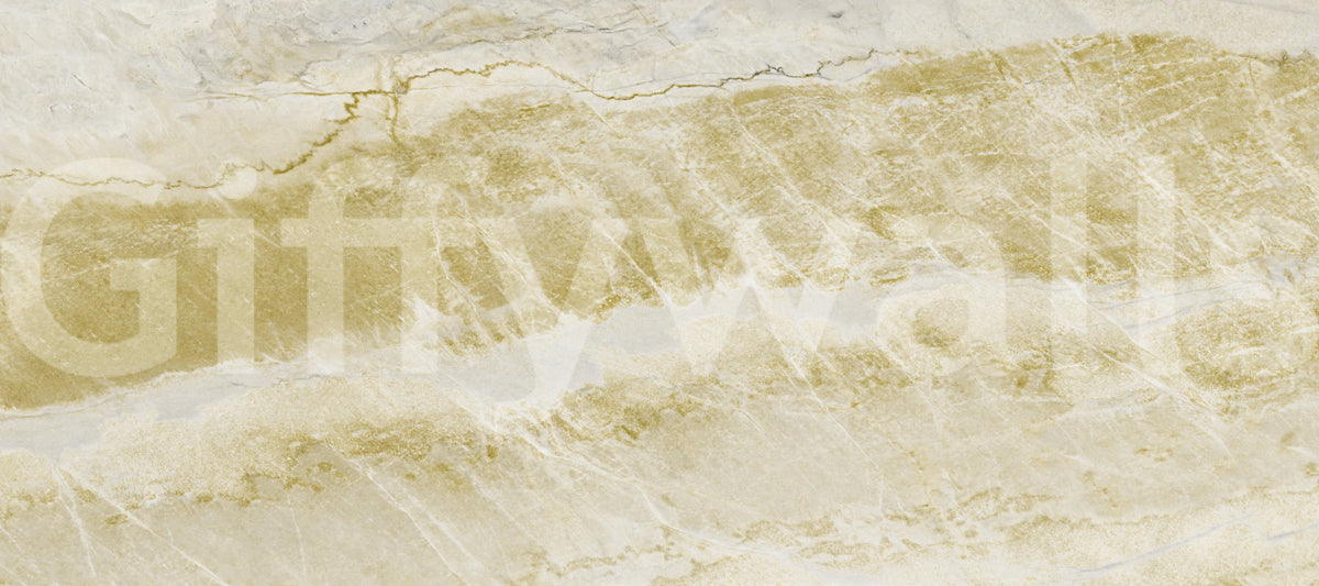 Golden Vein Natural Marble Stone Effect Wall Mural