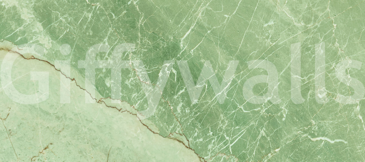 Verdant Marble Surface Wall Mural