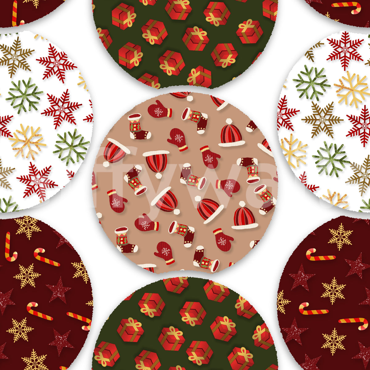 Snow Globe Confetti Wallpaper