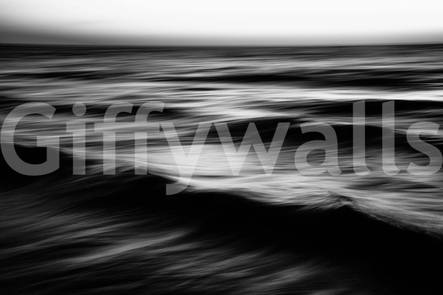 A high-quality serene ocean wall mural for walls.