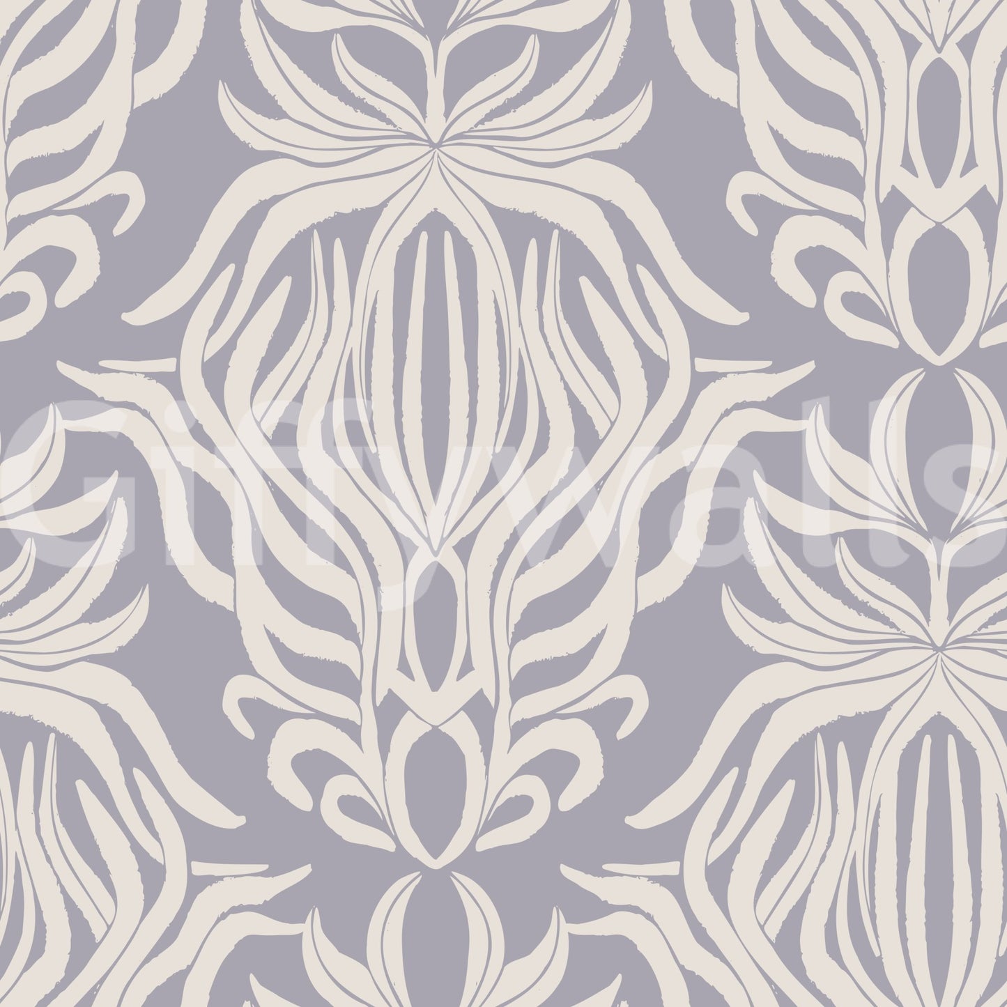 Delicate floral tapestry wallpaper with a dreamy vibe