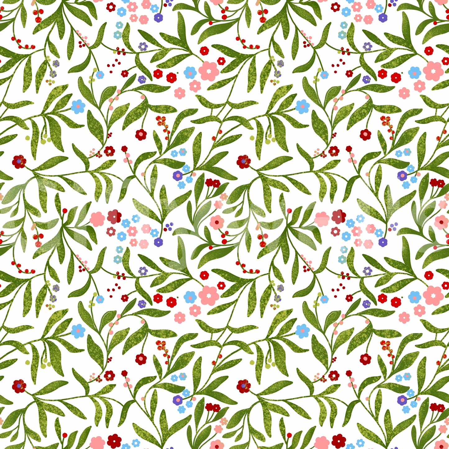 A detail of the festive and playful tones in the design.