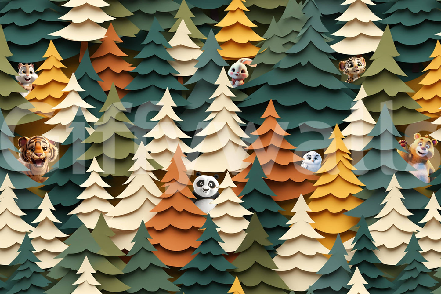 The style is a soft-focus illustration or a painterly design.