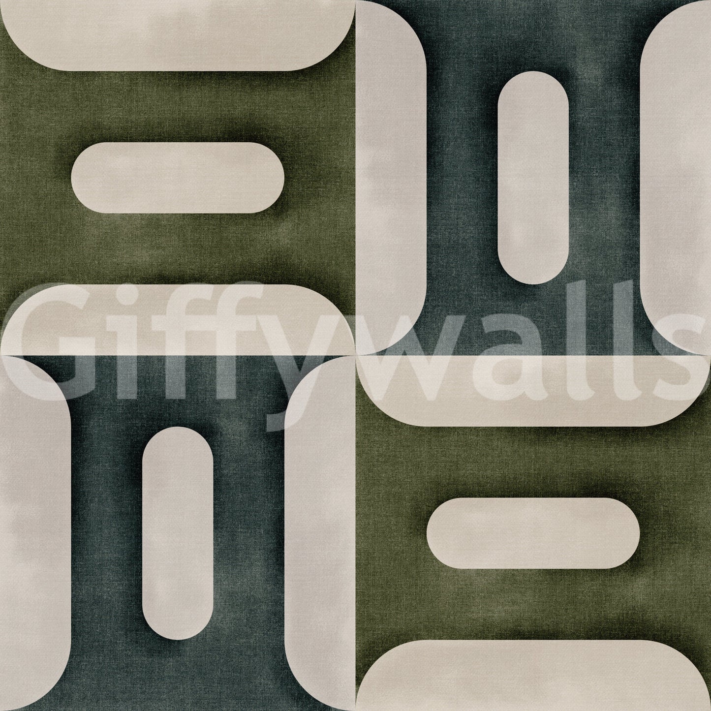 Modern Textured Geometries Winter Wallpaper