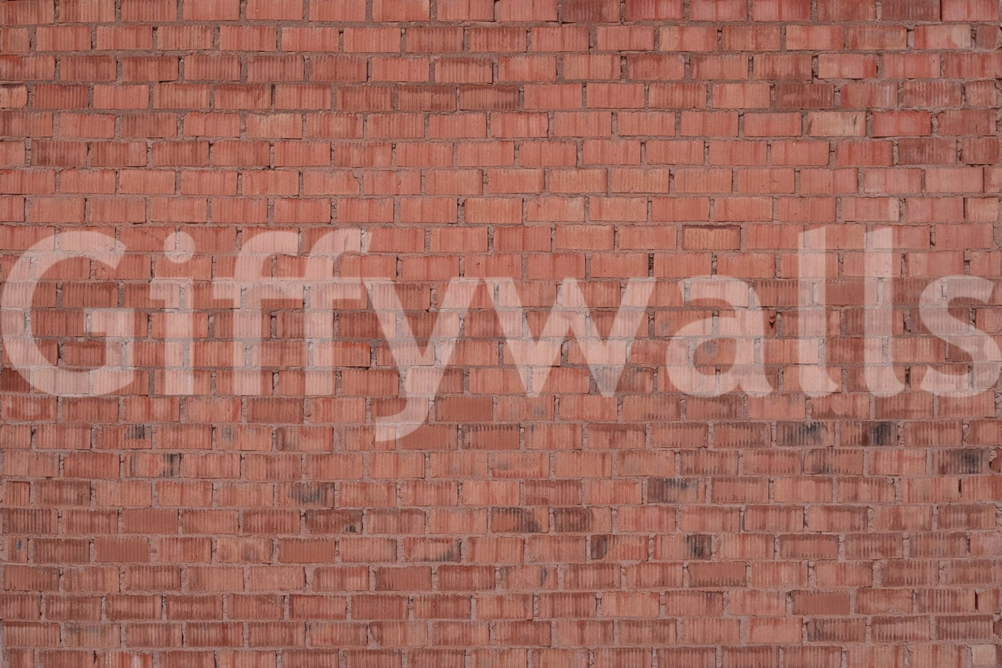 Worn Brick Earthy Texture wallpaper mural close-up showing a weathered red and terracotta brick wall pattern