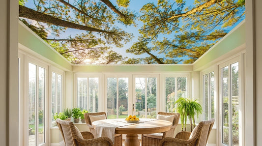 Ceriling wallpaper ideas for fifth wall