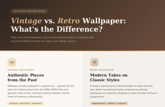 Vintage vs. Retro Wallpaper: What's the Difference?