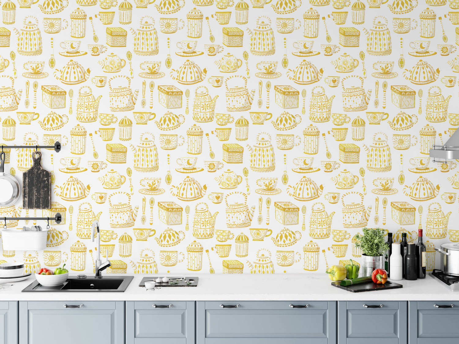 Yellow Wallpaper for walls
