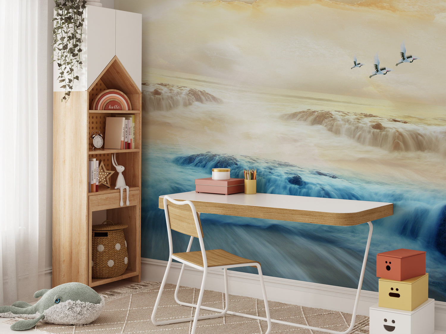 vacation rental wallpaper with photo-ready feature wall murals for short-stay properties