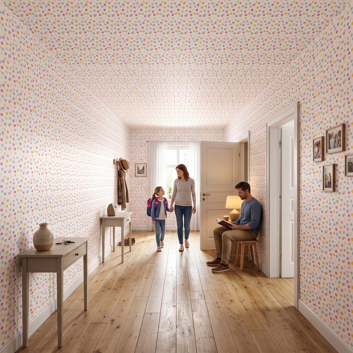 polka dot wallpaper