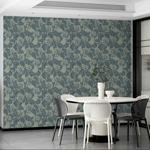 Rebecca Elfast designer wallpaper pattern with Painterly Cherries