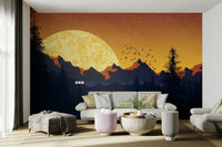 Golden Hour Escape design featuring sunlit natural scenery

