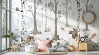 White Forest Wallpaper for Walls - Giffywalls