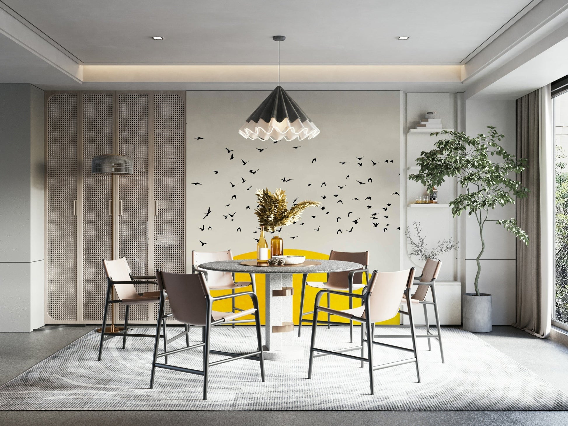 The style can be realistic, illustrative, or abstract.
